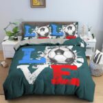 housse de couette foot love coloré