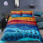 housse de couette Africaine Bleu