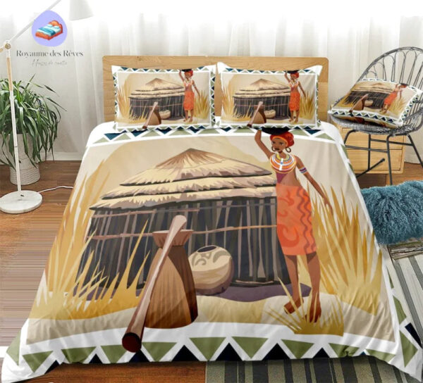 housse de couette Africaine Village