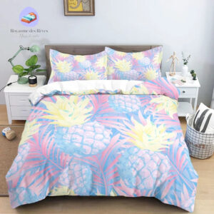 housse de couette tropicale Ananas 220x240