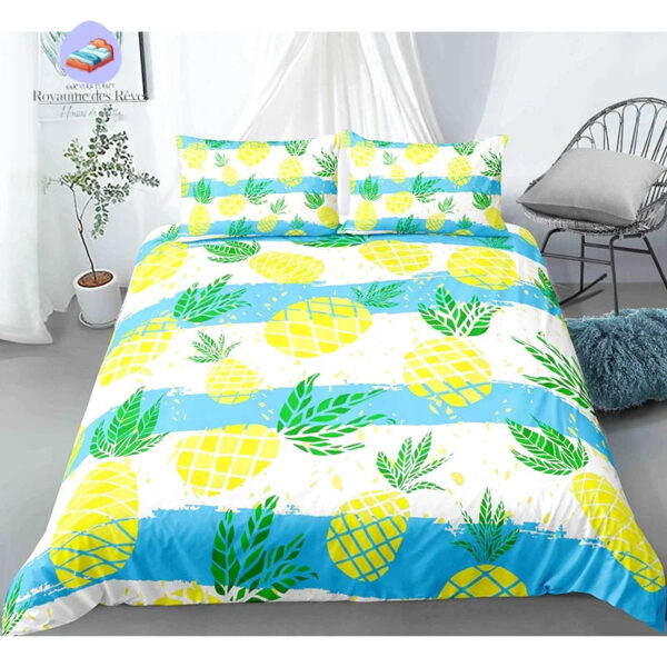 housse de couette Ananas Bébé tropical