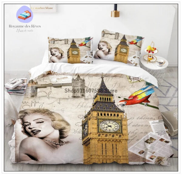 housse de couette Angleterre Marilyn Monroe