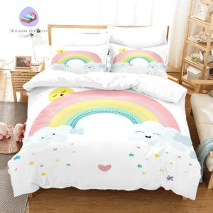 housse de couette Arc en Ciel Fille