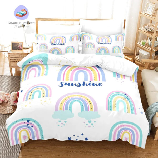 housse de couette Arc en Ciel Sunshine