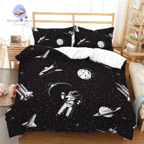 housse de couette astronaute espace