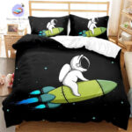 housse de couette astronaute fusée