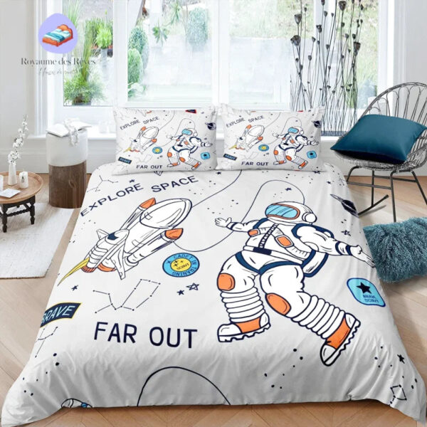 housse de couette astronaute