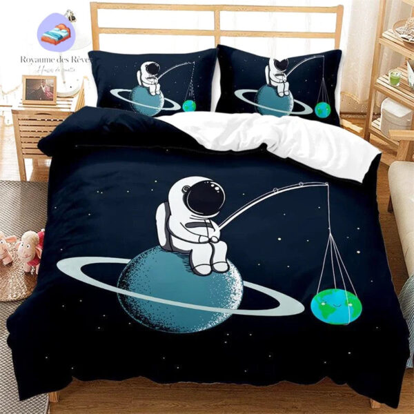 housse de couette Astronaute Saturne
