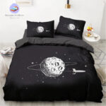 housse de couette astronaute et vaisseau spatiale