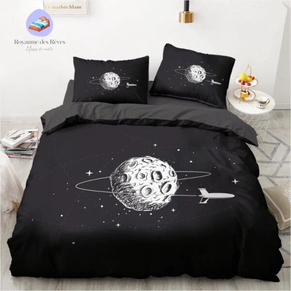 housse de couette astronaute et vaisseau spatiale