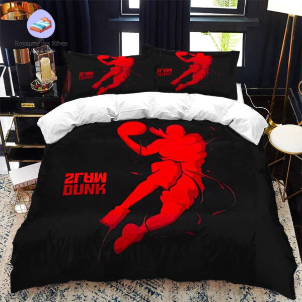 housse de couette Basket Noir