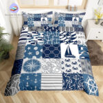 housse de couette bleu nautique