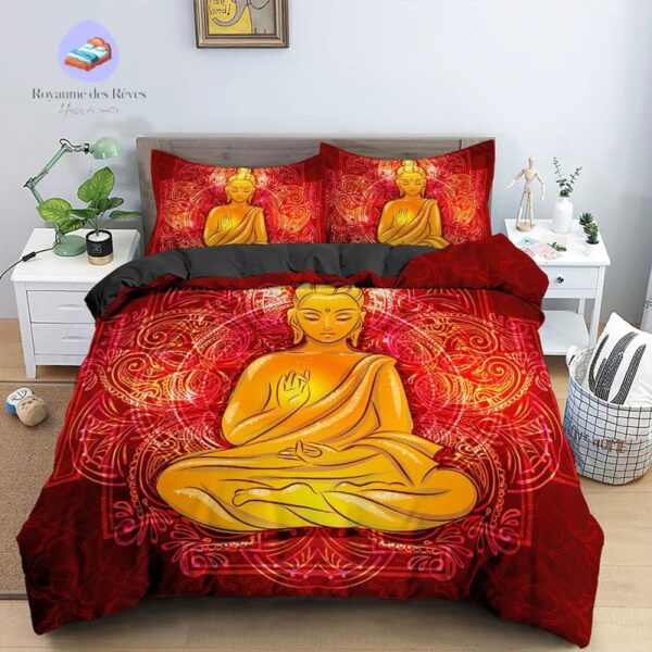 housse de couette Bouddha Dessin