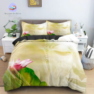 housse de couette Bouddha Fleur Rose