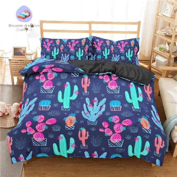 housse de couette Cactus Coloré