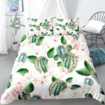housse de couette motif cactus