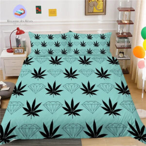 housse de couette Cannabis Diamant