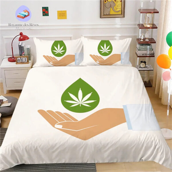 housse de couette Cannabis Vie