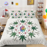 design psychédélique de Cannabis Woodstock