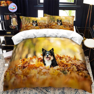 housse de couette Chien en Forêt