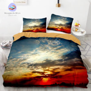 housse de couette ciel nuageux