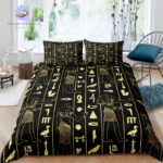 housse de couette Egypte Hiéroglyphe