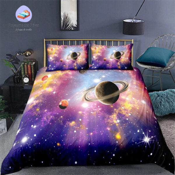 housse de couette Espace Saturne