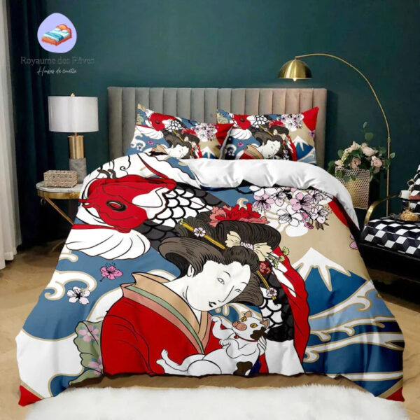 Femme Japonaise housse de couette