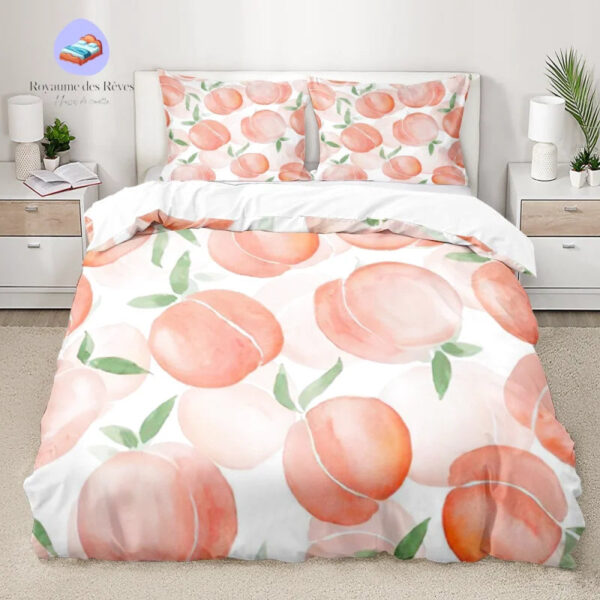 housse de couette Fruit Pêche