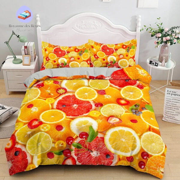 housse de couette Fruits Agrumes