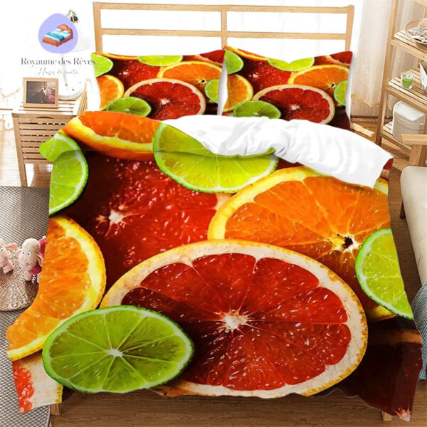 housse de couette Fruits Coupés