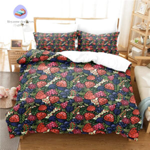 housse de couette fruits rouges