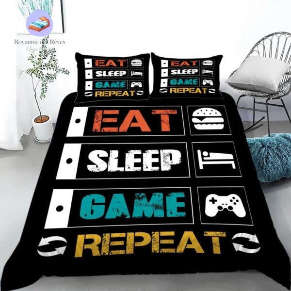 housse de couette Gamer Geek