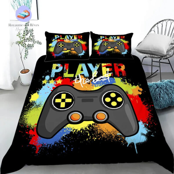housse de couette Gamer Joueur