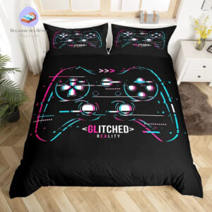 housse de couette Gaming Noir