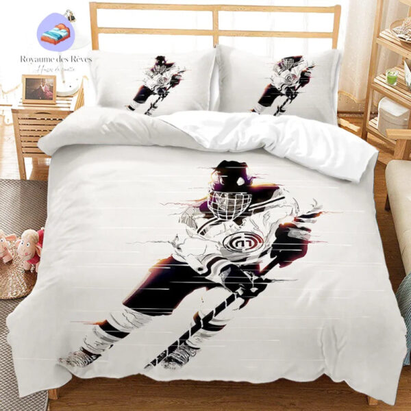 housse de couette Hockey Joueur