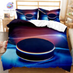 housse de couette avec motif palet de hockey