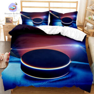 housse de couette avec motif palet de hockey