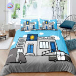 housse de couette Imprimé Police