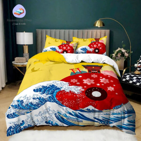 housse de couette Japon Vague