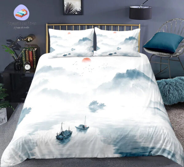 housse couette Japonaise Bateaux