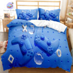 housse de couette Jeux Vidéo Bleu
