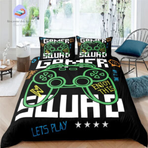 housse de couette Jeux Vidéo Vert