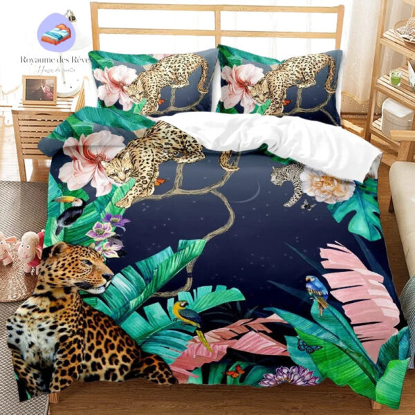 housse de couette Léopard Jungle