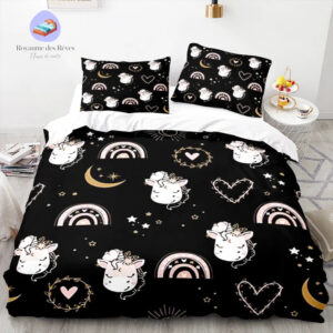 housse de couette Licorne 2 Personnes