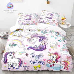 housse de couette licorne magique