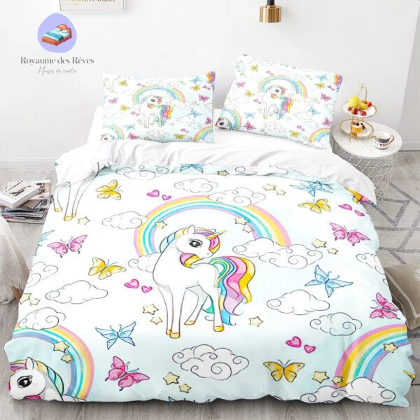 housse de couette Licorne 240x220