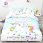 housse de couette Licorne Blanche