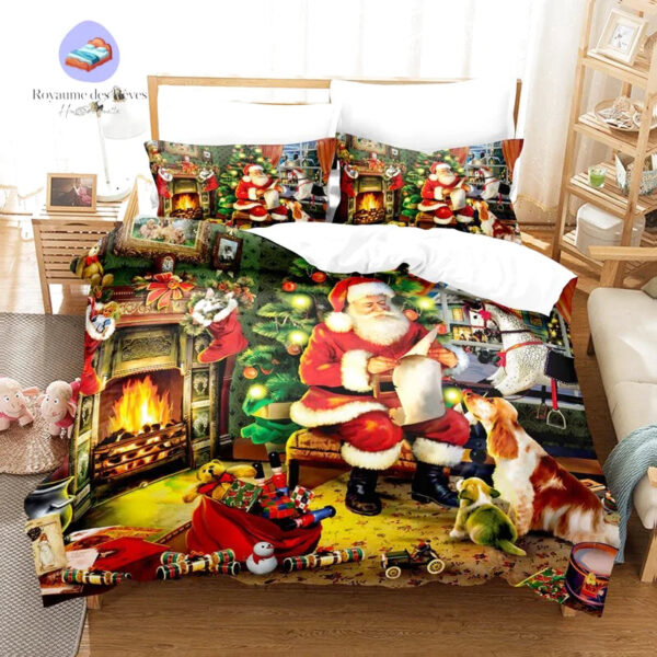 housse de couette Liste au Père Noel