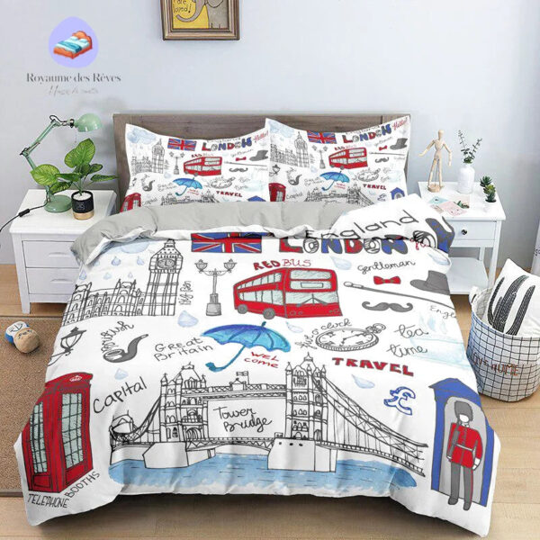 housse de couette Londres Love